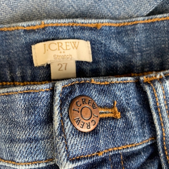 J. Crew Stretch Straight Leg Blue Denim Jeans 27 - Picture 5 of 7